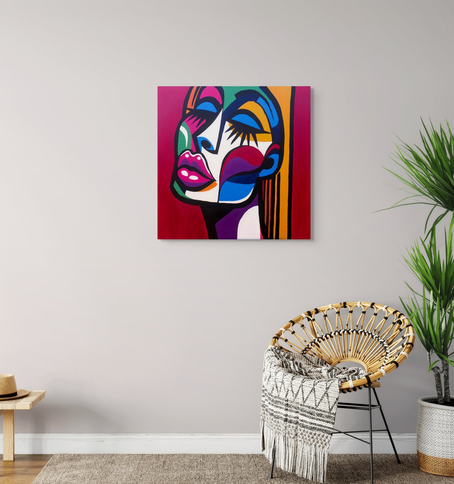 Bernadine - Original 24 x 24 Acrylic on Canvas