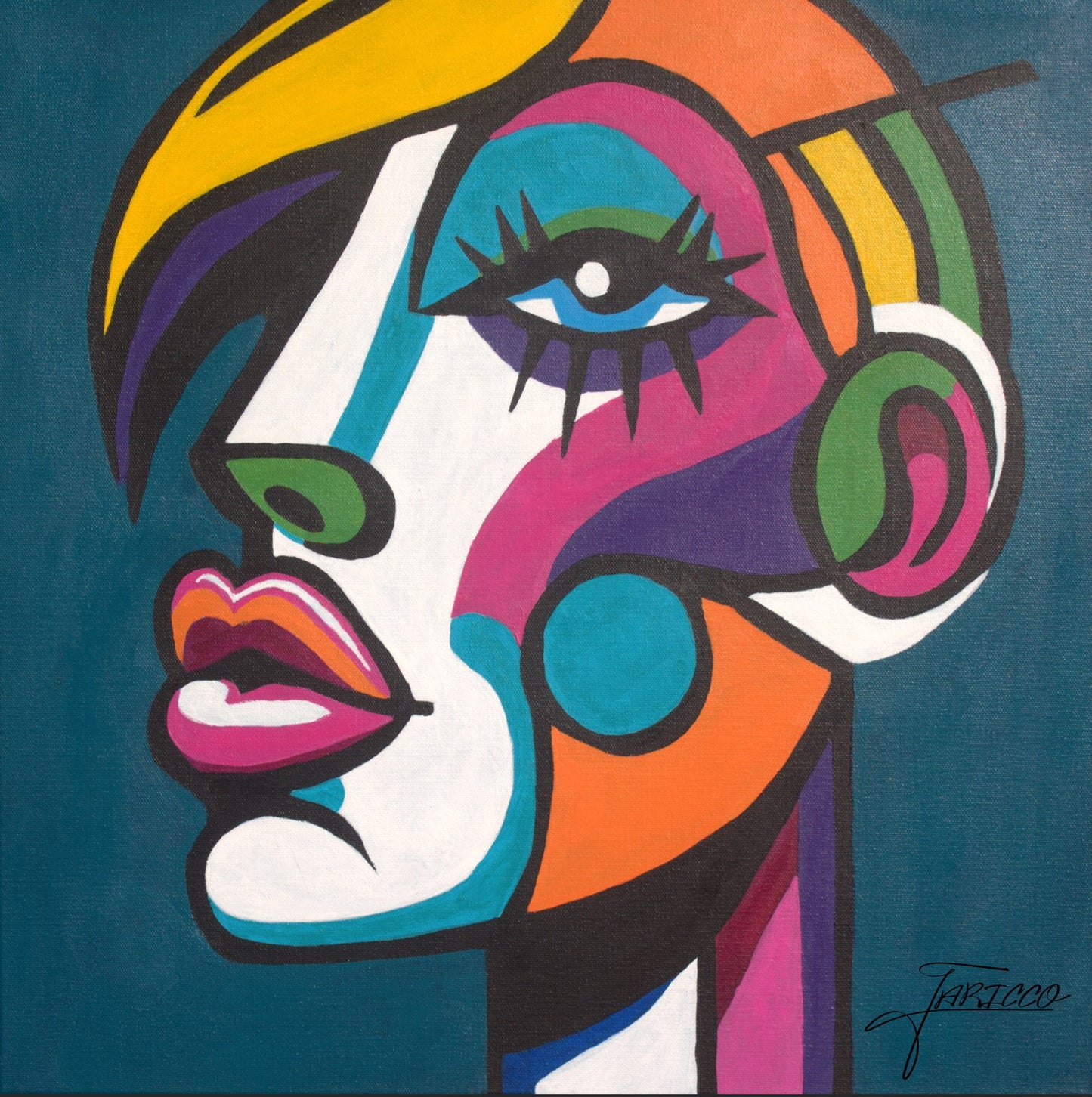 Lisa - Original 20x20 Acrylic on Canvas