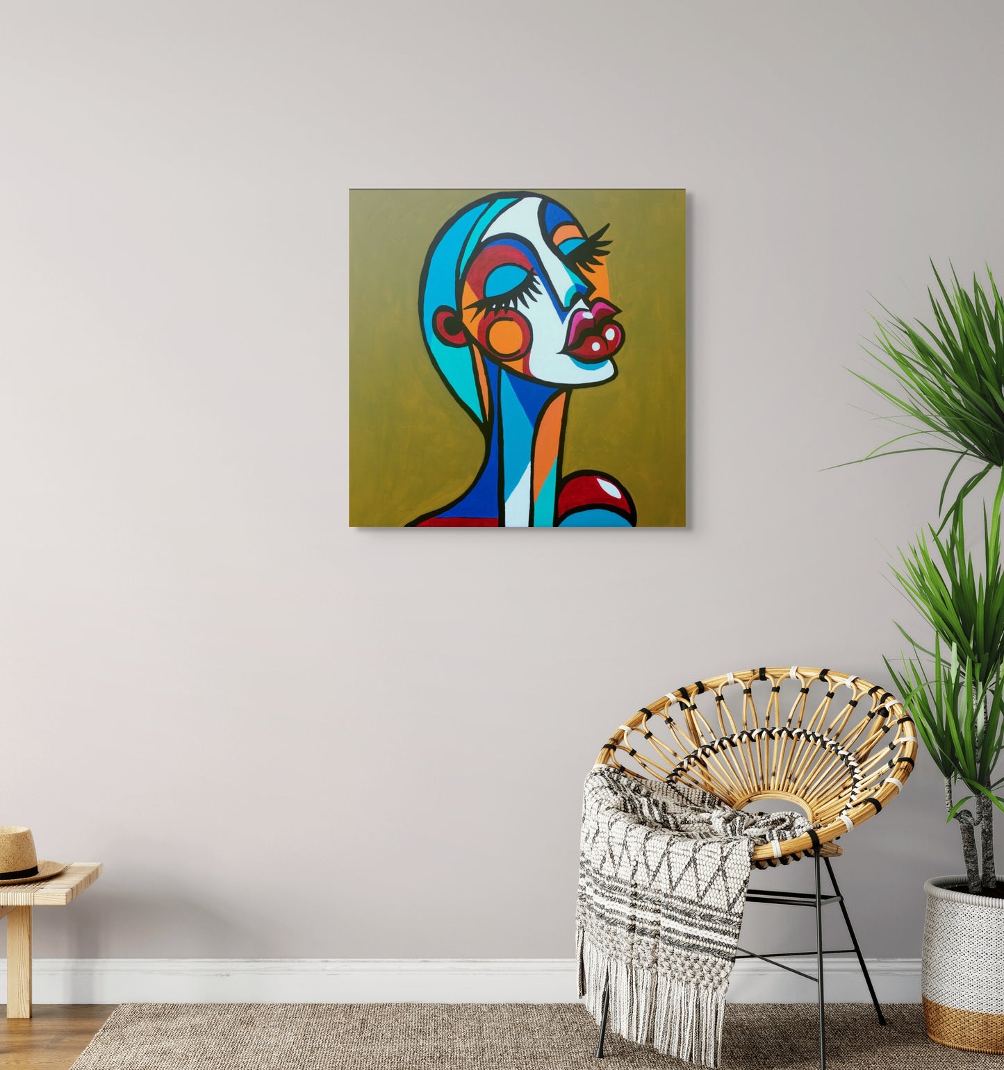 Pamela - Original 24 x 24 Acrylic on Canvas