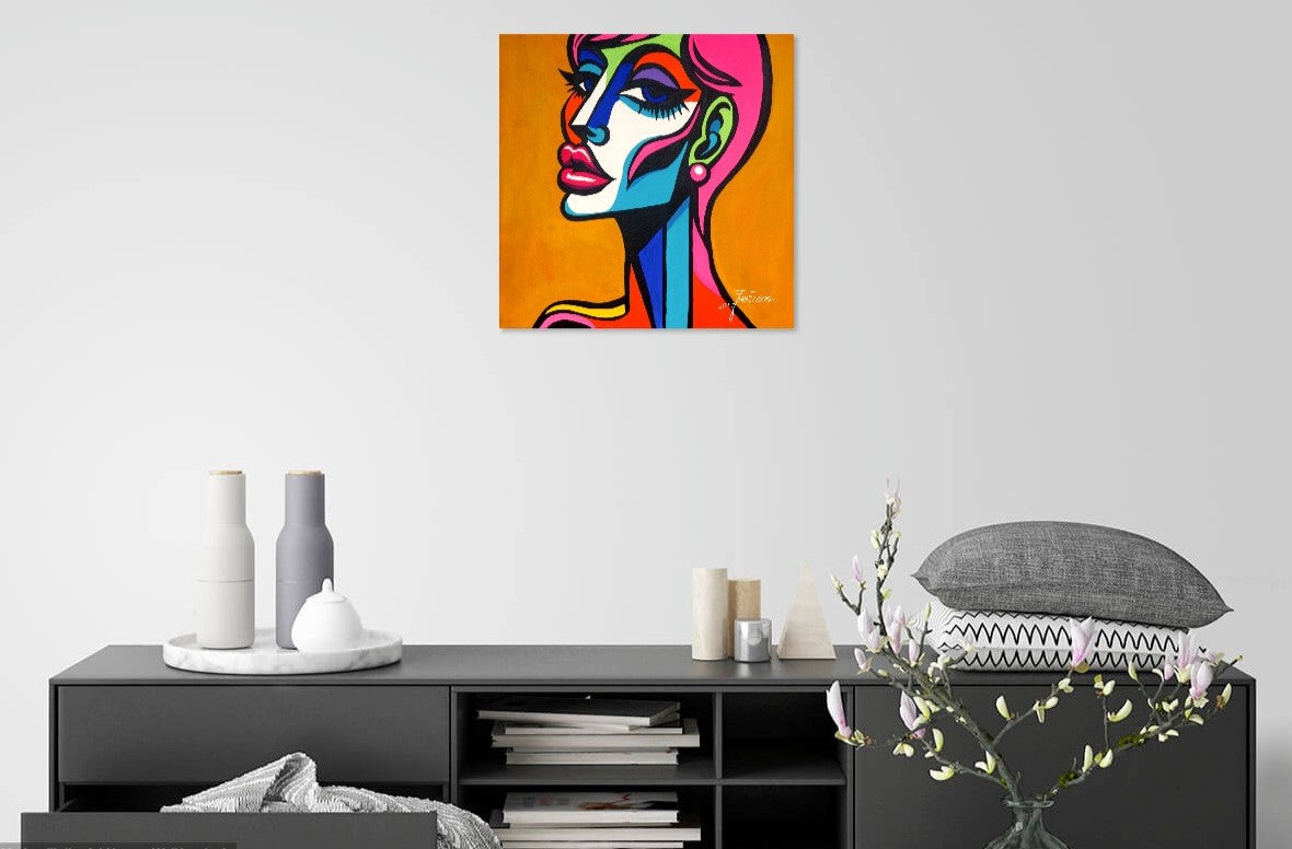 Donna- Original 24 x 24 Acrylic on Canvas