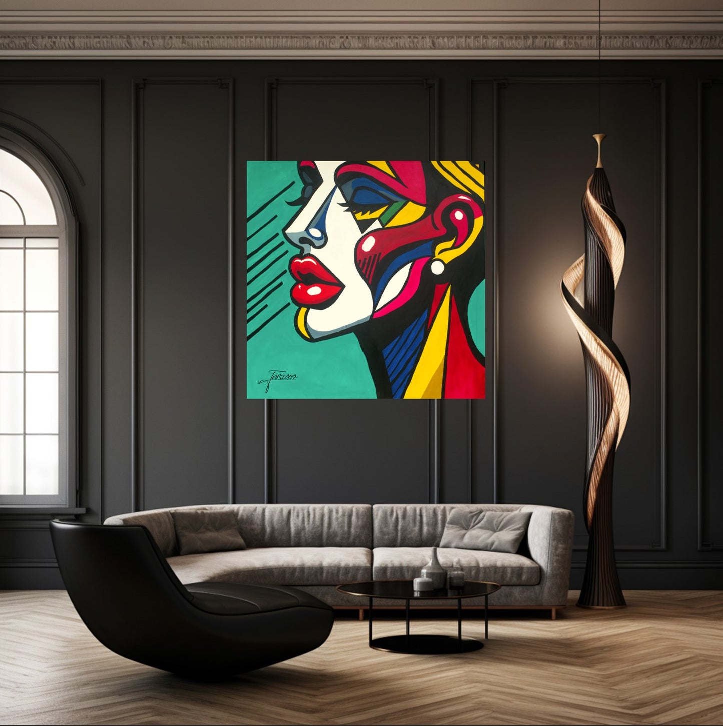 Sharon- Original 36x36 Acrylic on Canvas