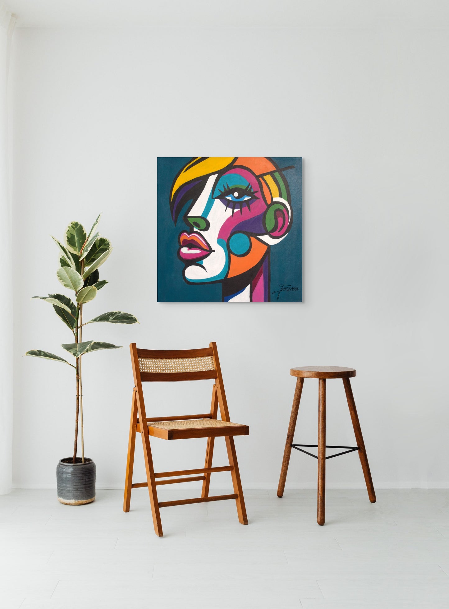 Lisa - Original 20x20 Acrylic on Canvas