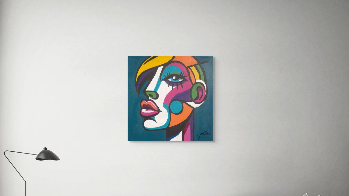 Lisa - Original 20x20 Acrylic on Canvas